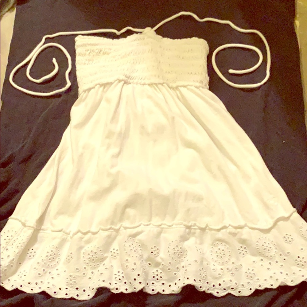 White halter top
